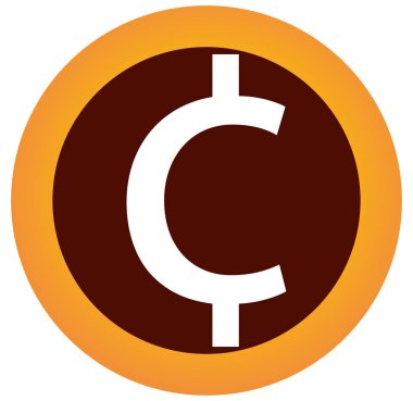 amerikan cent döviz işareti web Sticker Button