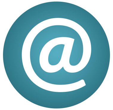 e-posta işareti web Sticker Button