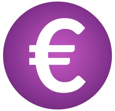 euro işareti web Sticker Button