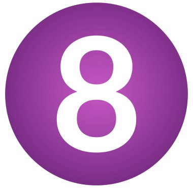 sekiz numaralı web Sticker Düğmesi