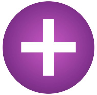 işareti artı web Sticker Button