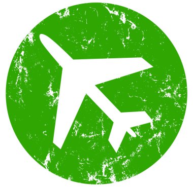 uçak işareti web Sticker Button