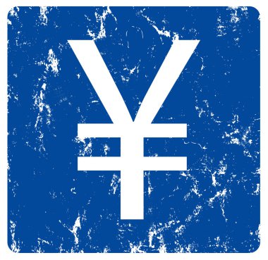 japon yeni para birimi işareti web Sticker Button