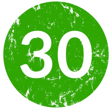 sayısı otuz web Sticker Button