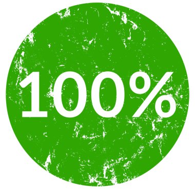 yüzde yüz web Sticker Button