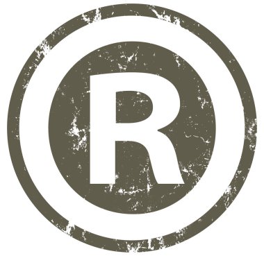 kayıtlı marka işareti web Sticker Button