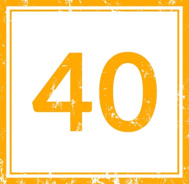 sayı kırk web Sticker Button