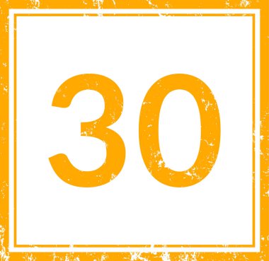 sayısı otuz web Sticker Button