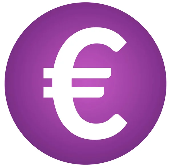 Euro sign web Sticker Button — Stock Photo, Image