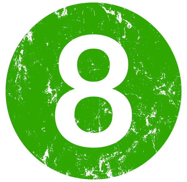 Number eight web Sticker Button — Stock Photo, Image