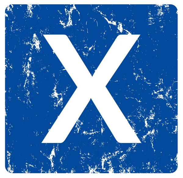 X teken Web sticker knop — Stockfoto
