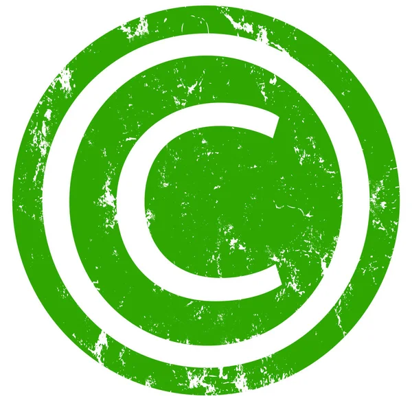 Πνευματικά δικαιώματα σύμβολο Web αυτοκόλλητο κουμπί — Φωτογραφία Αρχείου
