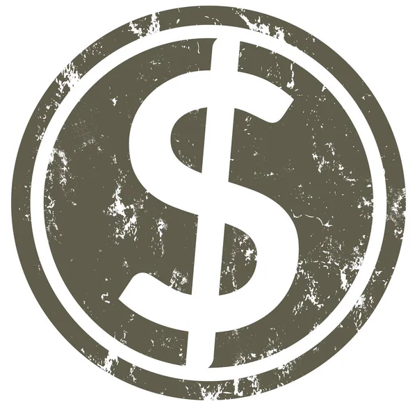 Dollar sign web Sticker Button — Stock Photo, Image