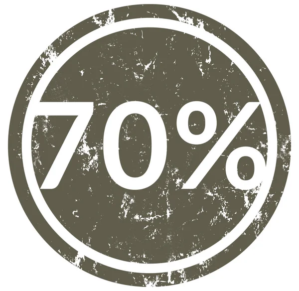 Percent seventy web Sticker Button — Stock Photo, Image