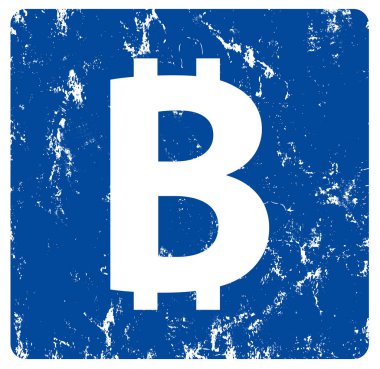 bitcoin işareti web Sticker Button