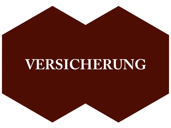 Versicherung web Sticker Button — 스톡 사진