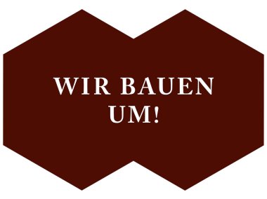 Wir bauen um! web Sticker Düğmesi