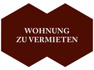  Wohnung zu vermieten web Sticker Button