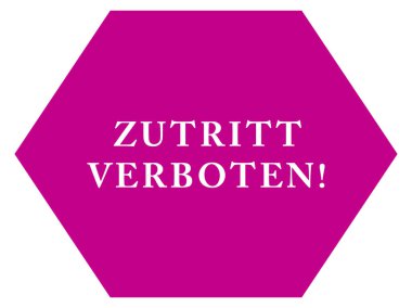 Zutritt verboten web Sticker Button