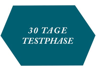 30 Tage Testphase web Sticker Button