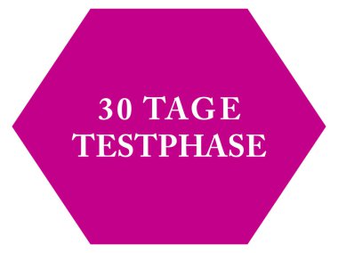 30 Tage Testphase web Sticker Button