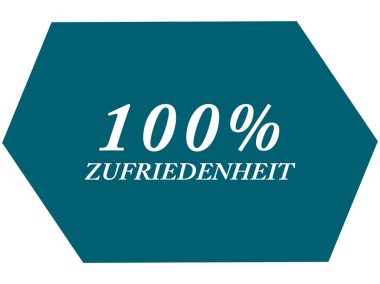 % 100 Zufriedenheit web Sticker Düğmesi