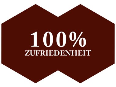 % 100 Zufriedenheit web Sticker Düğmesi