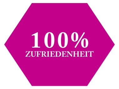 % 100 Zufriedenheit web Sticker Düğmesi