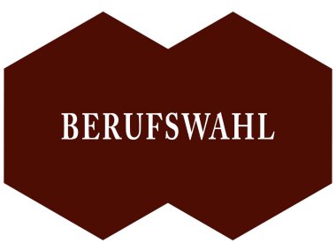 Berufswahl web Sticker Düğmesi