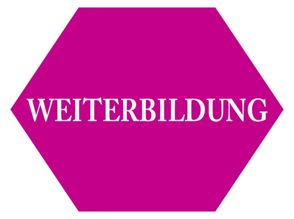 Weiterbildung Web klistermärke knapp — Stockfoto