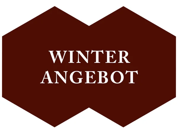 Winterangebot web Sticker Düğmesi — Stok fotoğraf