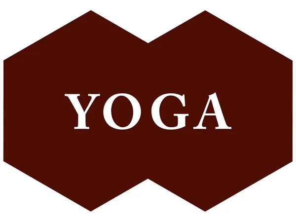 Yoga web Sticker Button — Stock Photo, Image