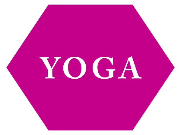 Botón de pegatina web de yoga — Foto de Stock
