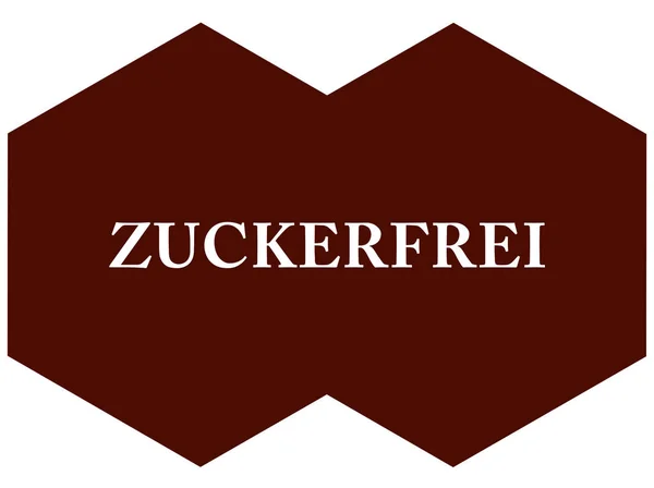 Zuckerfreie Web-Sticker-Taste — Stockfoto