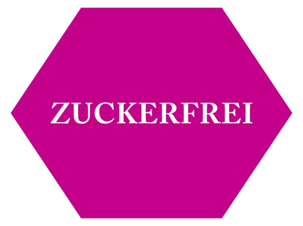 Zuckerfreie Web-Sticker-Taste — Stockfoto