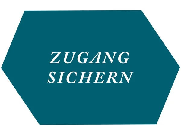 Bouton d'autocollant de bande de sichern de Zugang — Photo