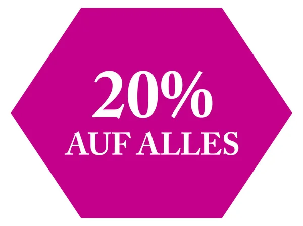 20% auf 알레스 웹 스티커 버튼 — 스톡 사진