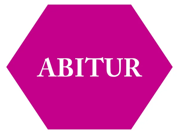 Abitur web adesivo botão — Fotografia de Stock