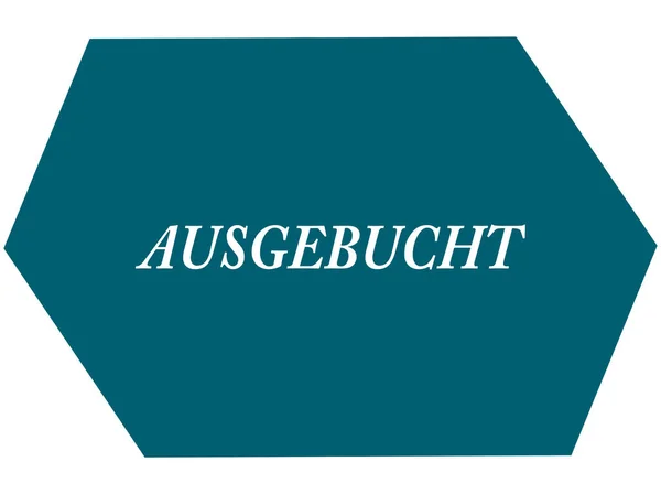 Ausgeb Hud веб наклейка кнопка — стокове фото