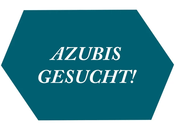 Azubis наклейка настільна кнопка — стокове фото