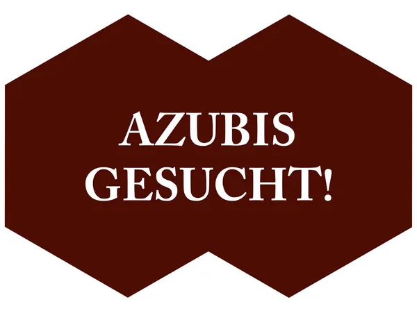 Azubis gesucht web Sticker Düğmesi — Stok fotoğraf