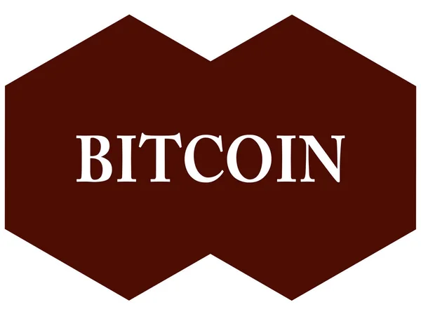 Bouton d'autocollant web Bitcoin — Photo