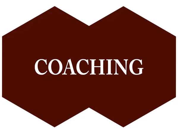 Coaching Web sticker knop — Stockfoto