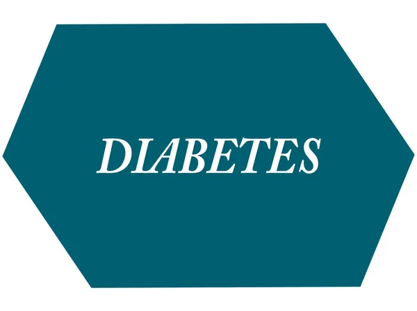 Diyabet web Sticker Düğmesi — Stok fotoğraf