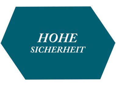 Hohe Sicherheit web Sticker Düğmesi