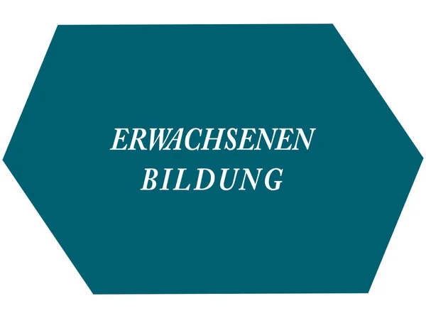 Erwachsenen Bildung web Sticker Düğmesi — Stok fotoğraf