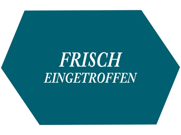 Frisch eingetroffen web Sticker Button — Stock fotografie