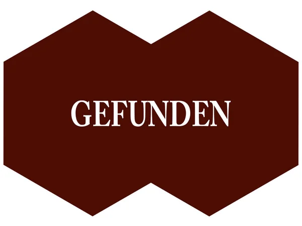 Gefunden web Sticker Button — Stok fotoğraf