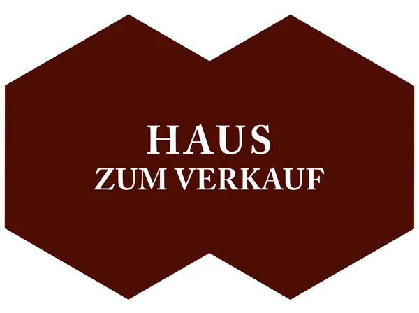 Przycisk naklejki internetowej Haus Zum Verkauf — Zdjęcie stockowe