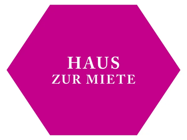 Haus Zur Miete web matrica gomb — Stock Fotó